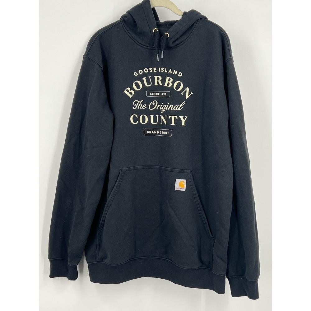 Carhartt Goose Island Brewing Co. Bourbon County Merch Men's Hoodie LARGE